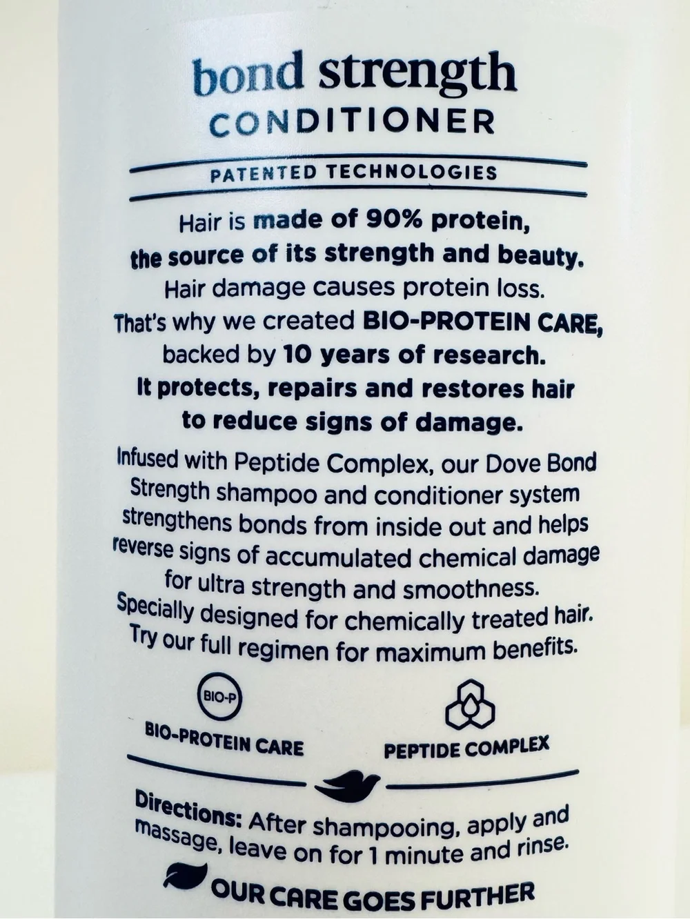 Dove bond strength